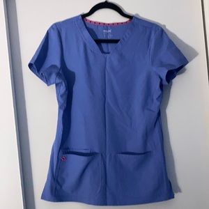 HeartSoul Scrub top - Blue - S